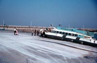 Disembarking passengers